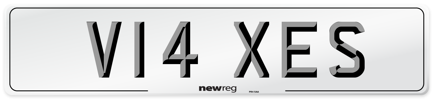 V14 XES Number Plate from New Reg